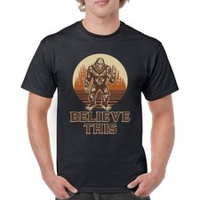 Bigfoot Believe This T-shirt Funny Sasquatch Middle Finger Humor Men's Tee