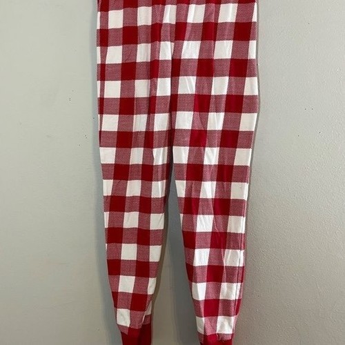 Rachel Parcell Pajama Kid 8 Red Gingham Preppy Festive Holiday Checks Retro 80s - Picture 8 of 10