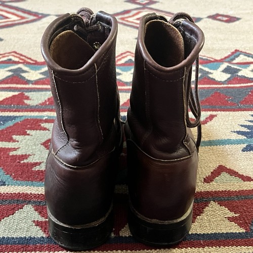 Vintage Acme Packer Western Brown Leather Work Boots Mens 8.5 D - Picture 17 of 22
