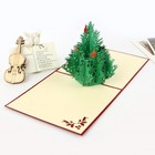 Weihnachtsbaum Pop-up-Karten für Weihnachtsfeiertage handgemachte Grußschnitt