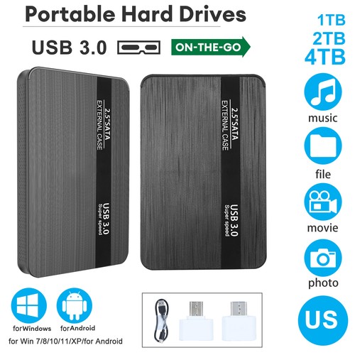 1/2/4TB Portable USB3.0 High Speed Desktop External HDD External Hard Drive - Afbeelding 2 van 20