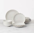 Lenox French Perle Scallop 12-Piece Dinnerware Set