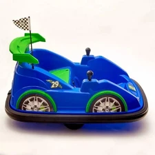 FLYBAR FUNPARK RACER RIDE-ON BUMPER CAR VEHICLE KIDS TODDLERS - BLUE/GREEN