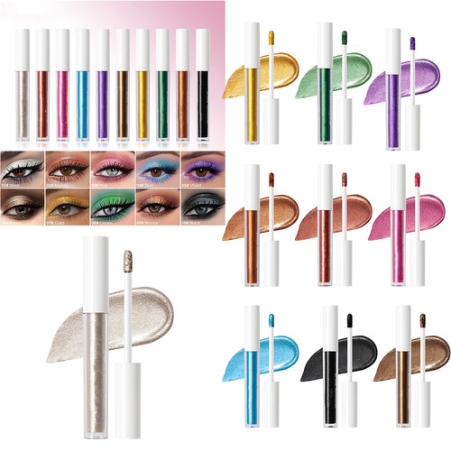 Women 1Pc Glitter Shimmer Eyeshadow Halloween Metallic Gloss Trendy Eye Makeup - Picture 5 of 40