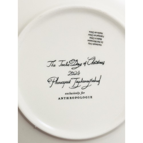 NWT: Anthropologie - 12 Days of Christmas, Six Geese Laying Appetizer Plate - Picture 6 of 6