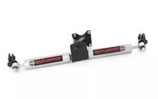 Rough Country Black Premium N3 Dual Steering Stabilizer for Jeep Wrangler JK