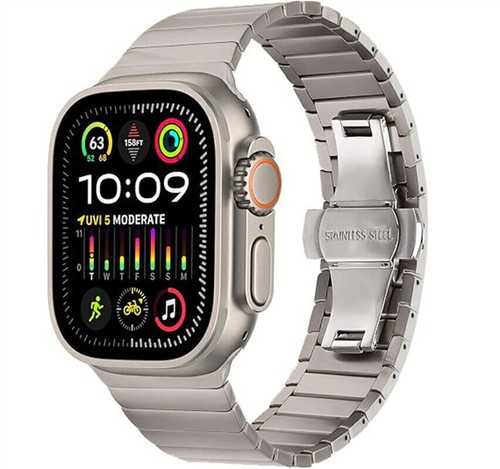 For Apple Watch Ultra 2 49mm Series 10 9 8 7 6 5 & SE Titanium Strap Metal Band - Picture 52 of 73