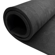 EVA Foam Roll - 10mm Thick Black Craft Foam Sheets - 15" x 39" Large Cosplay ...