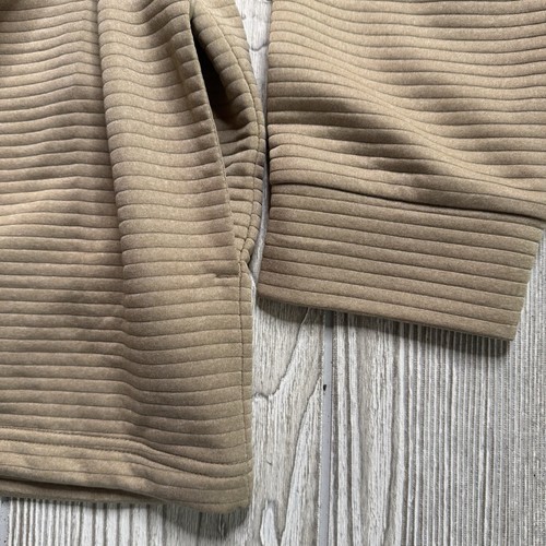 Callaway Opti Dri 1/4 Quarter Zip Pullover Mens XL Khaki Tan Mock Neck Golf NWT - Picture 2 of 10