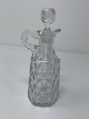 EAPG frühes amerikanisches Muster Glas Cruet Flasche Bull's Eye Modell Flint Glass Co. - Bild 2 von 13