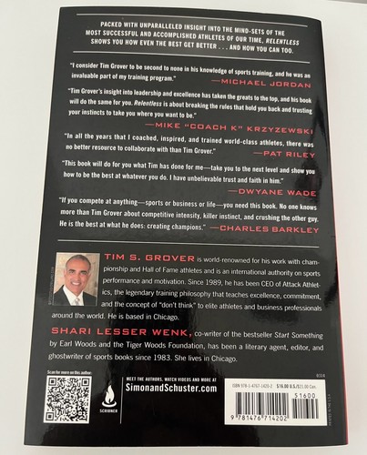 Relentless: From Good to Great to Unstoppable by Tim Grover (Paperback) Like New - Picture 2 of 4