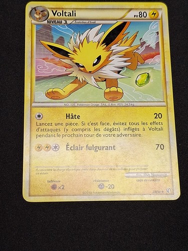 Voltali 28/90 HGSS Holo Indomptable Carte Pokémon FR - Picture 4 of 10
