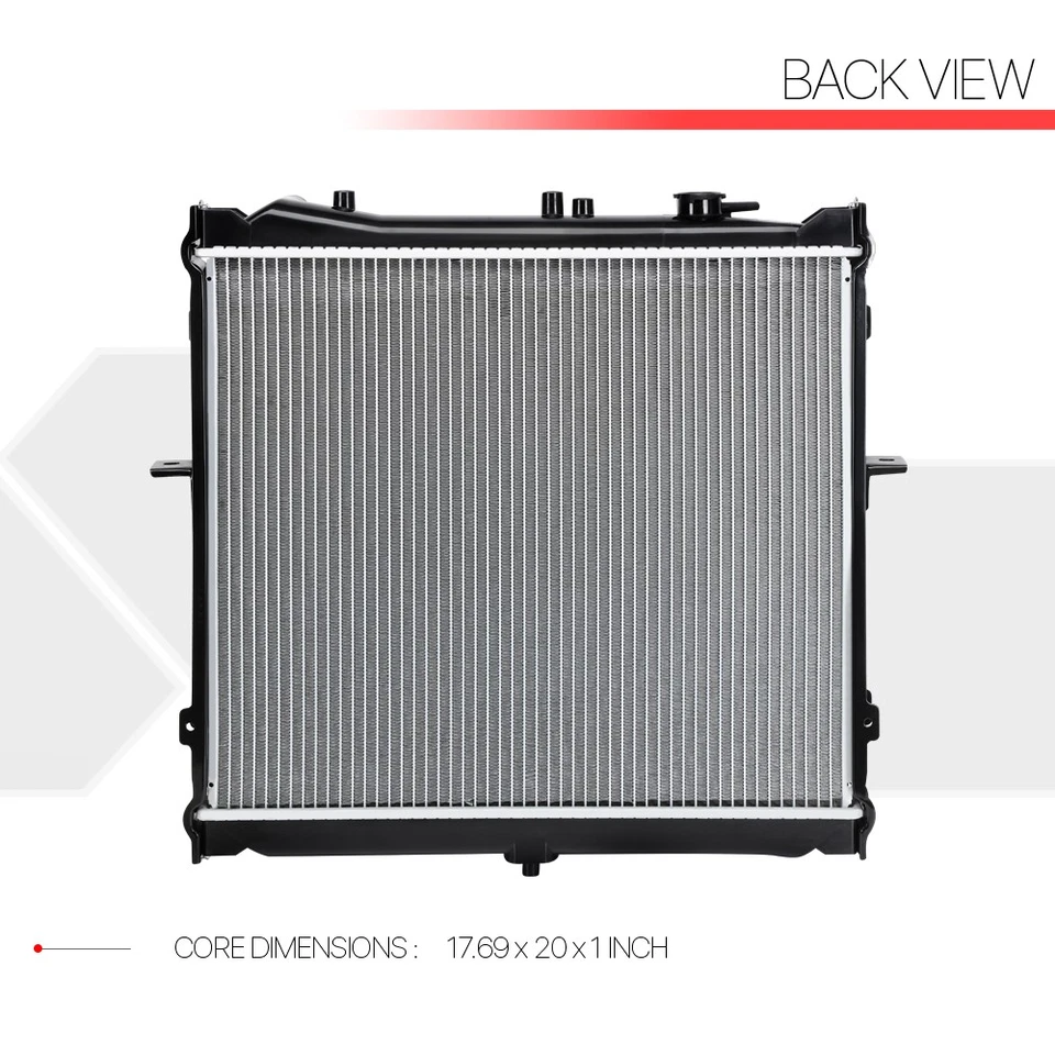 Fits 1995-2001 Kia Sportage AT/MT Aluminum Factory Replacement Radiator DPI-2057 - Image 3 of 4