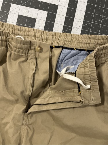 Polo Ralph Lauren pantaloni chino vestibilità classica uomo XL beige coulisse Y2K skater - Foto 2 di 9