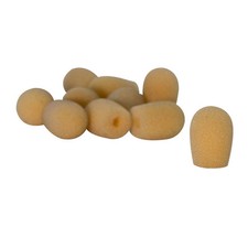 10 Pack Tan Microphone Windscreens Reduces Wind Breath Noise Keeps Mics Clean