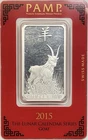 2015 Pamp Suisse Lunar Year Of The Goat 1 oz Silver Bar