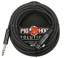 Pig Hog PX-TMXF20 1/4" TRS to XLR Adaptor Cable, 20 Feet