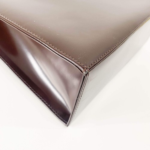 SAINT LAURENT Brown Patent Leather Handbag - Picture 14 of 23