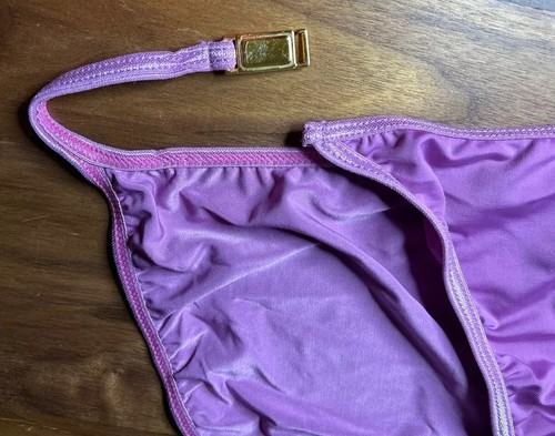 Vintage Xhilaration Y2K Bikini Höschen String Second Skin XL Low Rise Metal Neu ohne Etikett - Bild 7 von 7