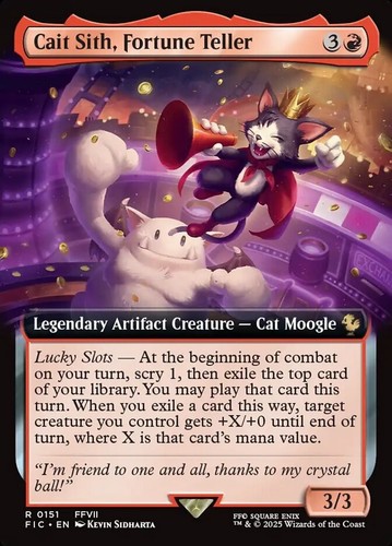 Cait Sith, Fortune Teller (EXTENDED) MTG | NM/EX | Final Fantasy Commander