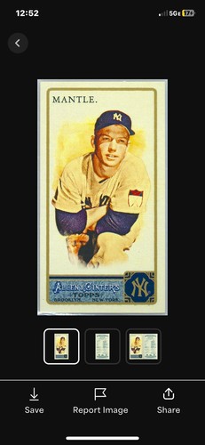 2011 Topps Allen & Ginter No. 357 Mickey Mantle EXT mini pulled from rip card. - Picture 1 of 2