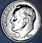 1959 CH / GEM PROOF SILVER Roosevelt Dime Coin NICE PRF LOT #X2  NR +  FREE SHIP