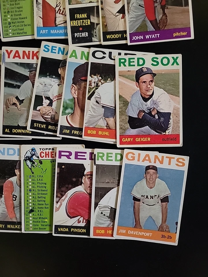 1964 Topps Baseball Cards - 36 Card Lot - Felipe Alou and Jose Pagan - Image 4 of 4