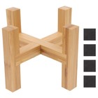  Wooden Flower Stand Multipurpose Pot Scene Adornment Base Durable Holder