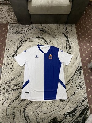 Espanyol weiß blau drittes Fußballtrikot 2022/23 neu mit Etikett Größe 2XL Herren Kelme selten