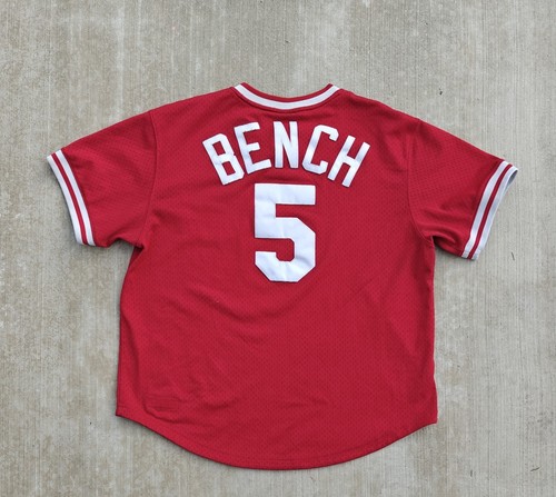 Mitchell & Ness 1990 Cincinnati Reds Barry Larkin MLB Jersey COLLECTABLE - Picture 5 of 5