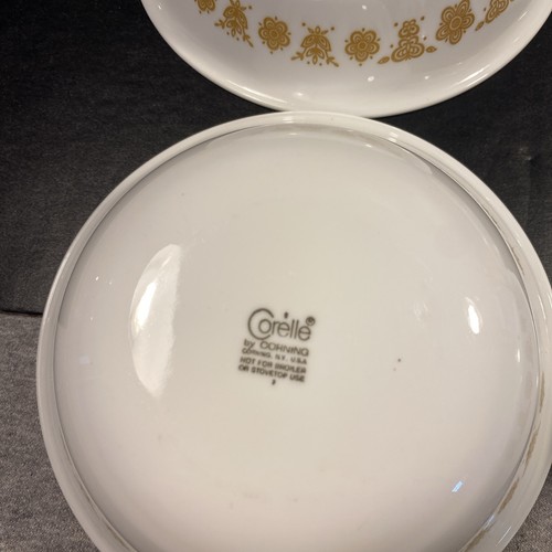 Set of 4 Vintage Corelle by Corning BUTTERFLY GOLD 6¼" Cereal Soup Bowls - Picture 10 of 12