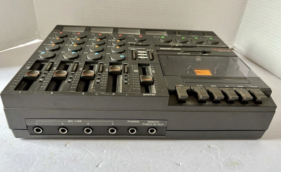 TASCAM TEAC MiniStudio Porta One Multitrack Cassette Recorder w/ Manual Working - Image 4 of 4