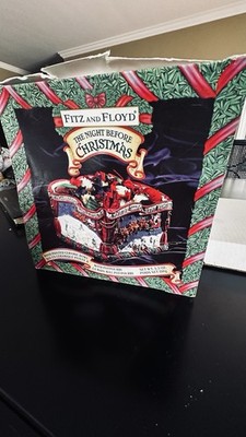 1993 Fitz And Floyd The Night Before Christmas Hand Painted Ceramic Bowl