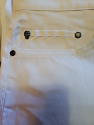 NWT $298 John Varvatos WoodWard Jean White Size 32R (J244P3) W/DEFFECT - Picture 4 of 11