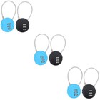 3 Pieces Flexible Travel Lock for Backpack Locks Luggage Password
