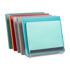 Vertical File Holder, Desktop Organizer, File Storage, Office, Acrylic, 11" L...