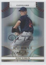 2008 Donruss Threads Rookie Gold Signatures /100 Josh Tomlin #134 Auto