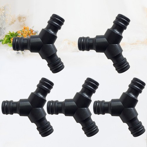  5 Pcs Garden Hose Coupling Plastic Quick Fittings 3 Way Connectors Three-Way - Bild 8 von 11