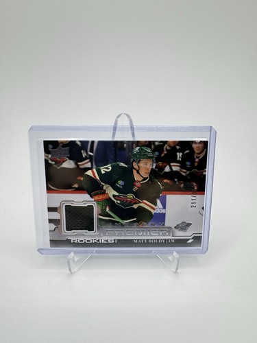 2022-23 Upper Deck Premier Matt Boldy Imagery Premier Rookie Jersey Card /300