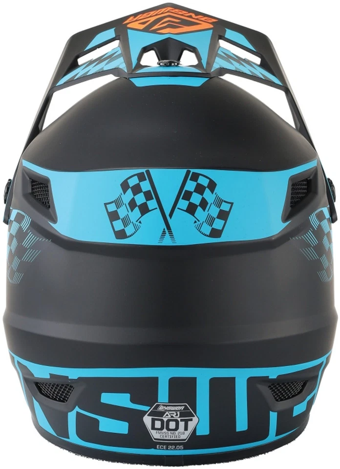 Casco de barrido Answer Racing AR1 - negro/azul - adulto talla grande ans442911 Foto 4 de 4