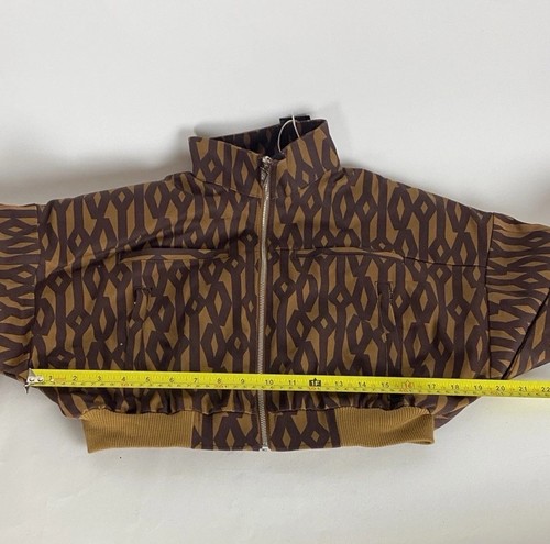 Conjunto Adidas Originales X Ivy Park Crop Monograma Chaqueta y Monograma Falda Marrón M - Imagen 4 de 13