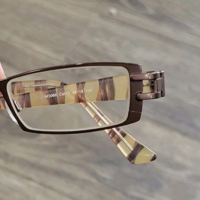Gotti‎ Switzerland Tony Morgan 2037 Eyeglasses 48-18 Rectangular Brown Clear Gotti Switzerland Tony Morgan 2037 Eyeglasses 48-18  main image 2