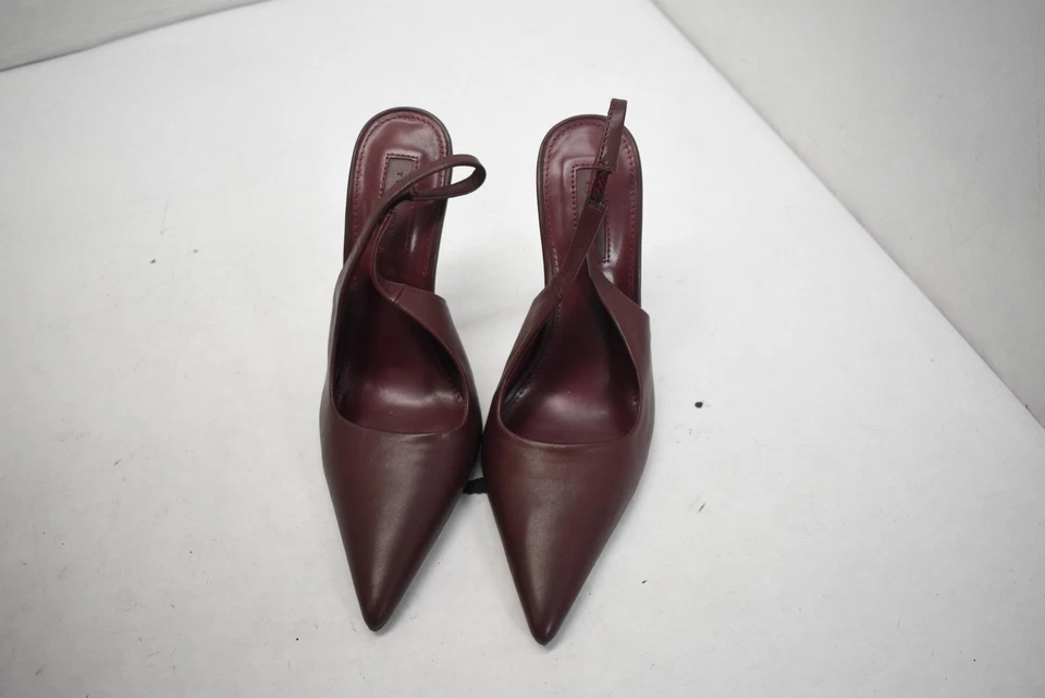 Zapatos de salón Topshop para mujer talla 5 borgoña con cordones punta de aguja Foto 2 de 4