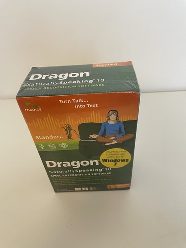 Nuance Dragon Naturally Speaking 10 Speech Recognition Software & Microphone New - 第 2/7 張圖片