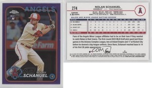 2024 Topps Chrome Purple Refractor /250 Nolan Schanuel #274 Rookie RC