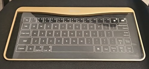Glass Keyboard - Bastron B6 (Glass Touch Keyboard Wired) Gold - Photo 4/4