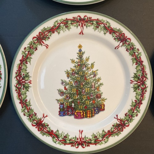 12 Christopher Radko Traditions Holiday Celebrations 11" Dinner Plates - Picture 3 of 19