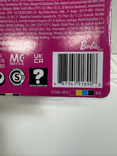 NUEVO EN CAJA Barbie Carrera del Año Muñeca PRODUCTOR DE MÚSICA GTN80 Mattel Pelo Púrpura - Imagen 13 de 16