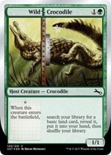 4x Wild Crocodile MTG Unstable NM Magic Regular