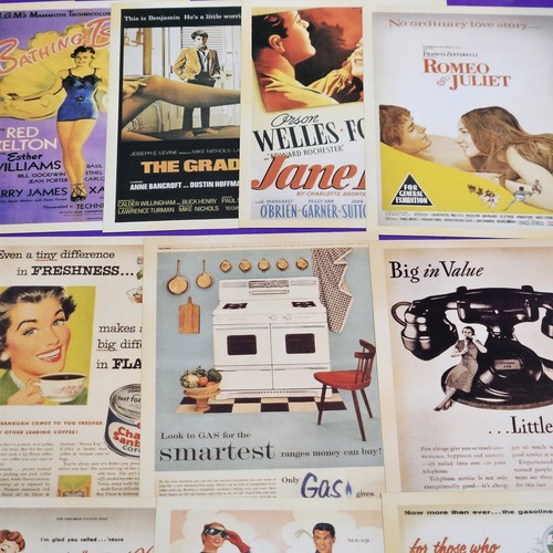 Posten 59 Filme Sänger Schauspieler Werbung Reproduktion Postkarten 4"x 5 1/2 - Bild 5 von 12
